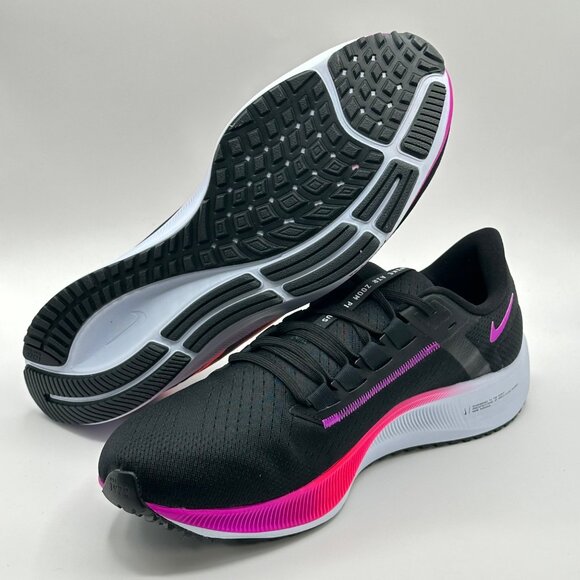 Men's Nike Air Zoom Pegasus 38  Black Hyper Violet CW7356-011 Size 12 - Picture 6 of 12